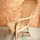 Vintage rattan wicker armchair for adults