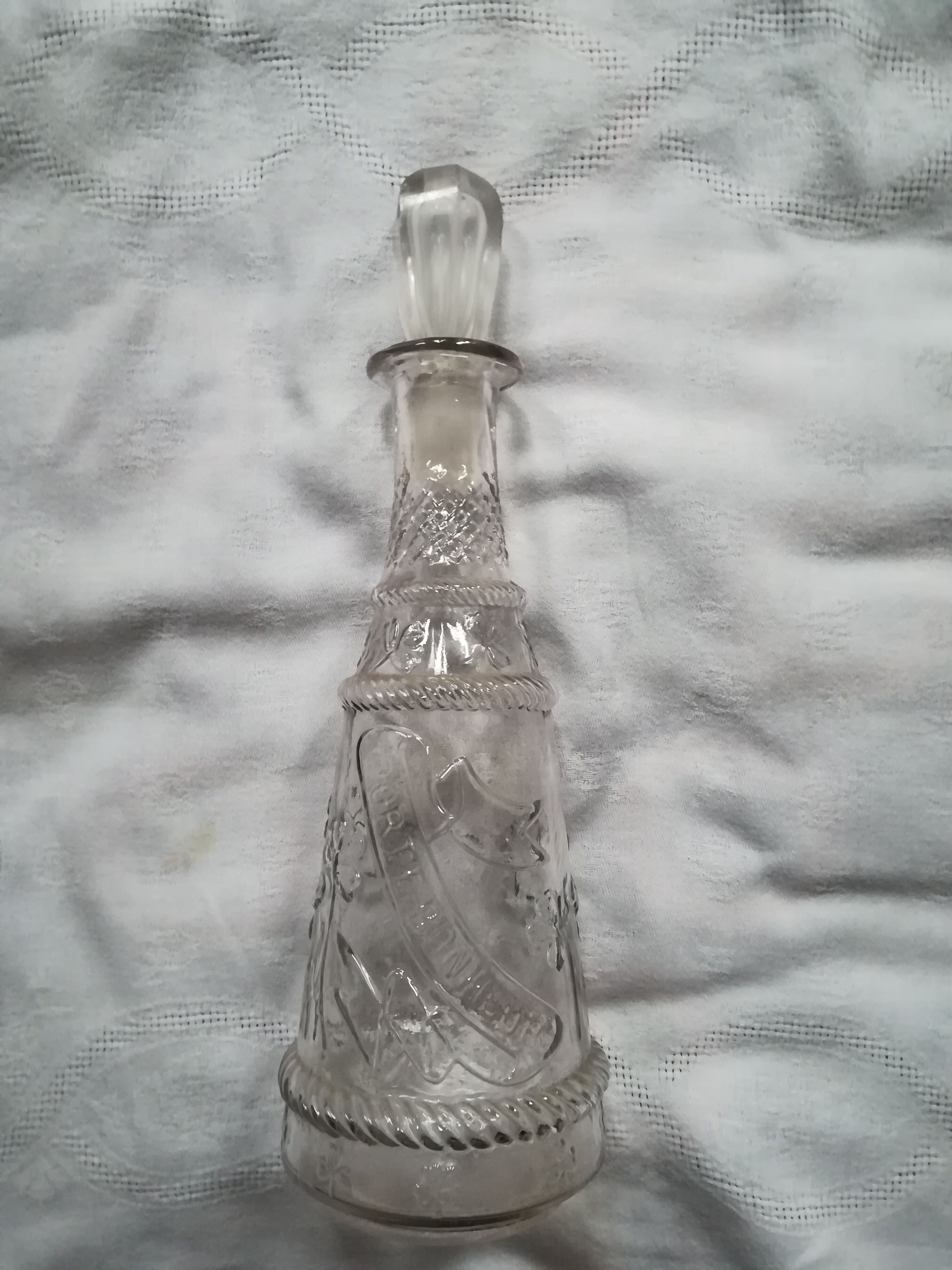 Set of four glass carafes