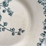6 flat ironstone plates “Hollyhock” Gien
