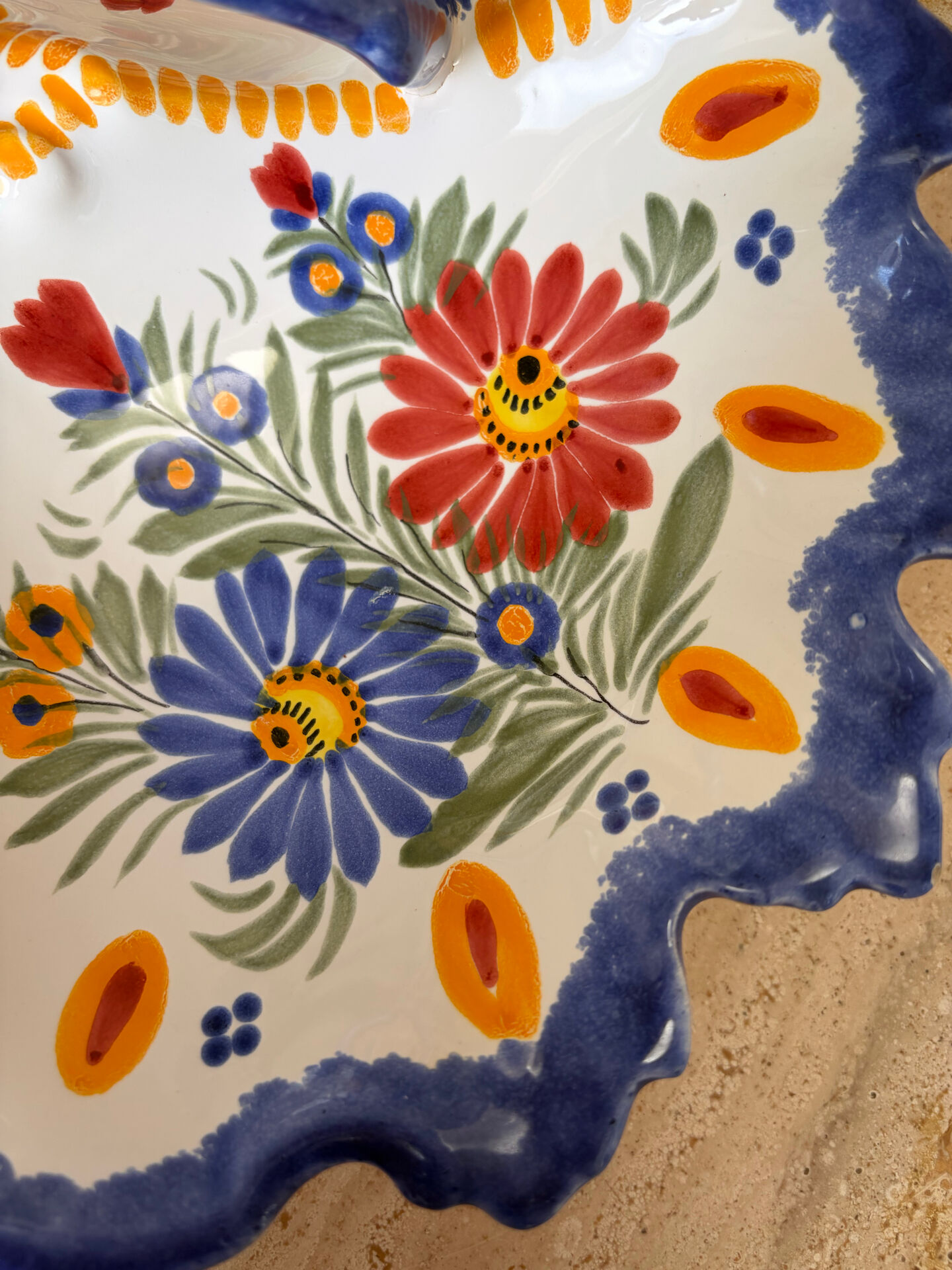 Henriot Quimper faience serving plate