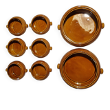 Gien service 2 dishes + 6 bowls