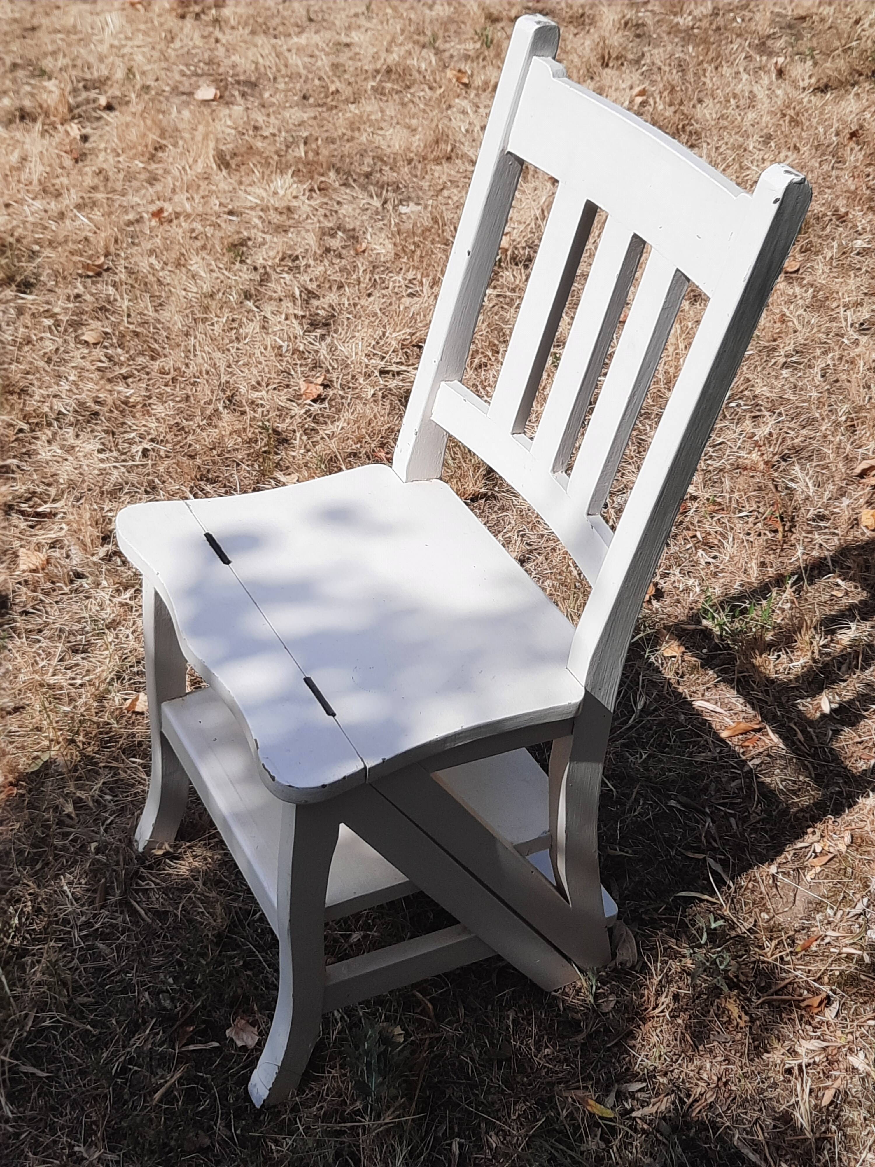 step stool/library chair