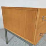 Paire de chevets scandinaves , bois et métal années 60