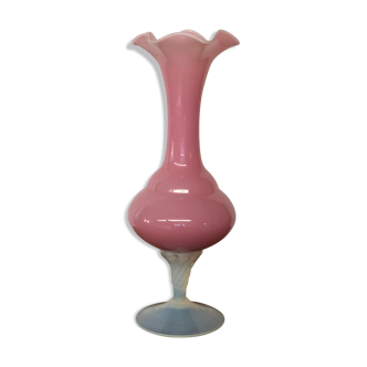 Pink opaline vase