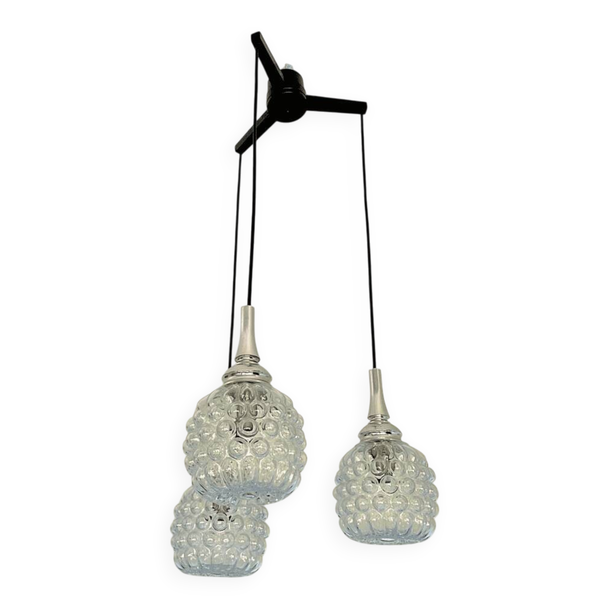 German 1960s cascading pendant by Hustadt Leuchten