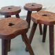 Set of brutalist stools