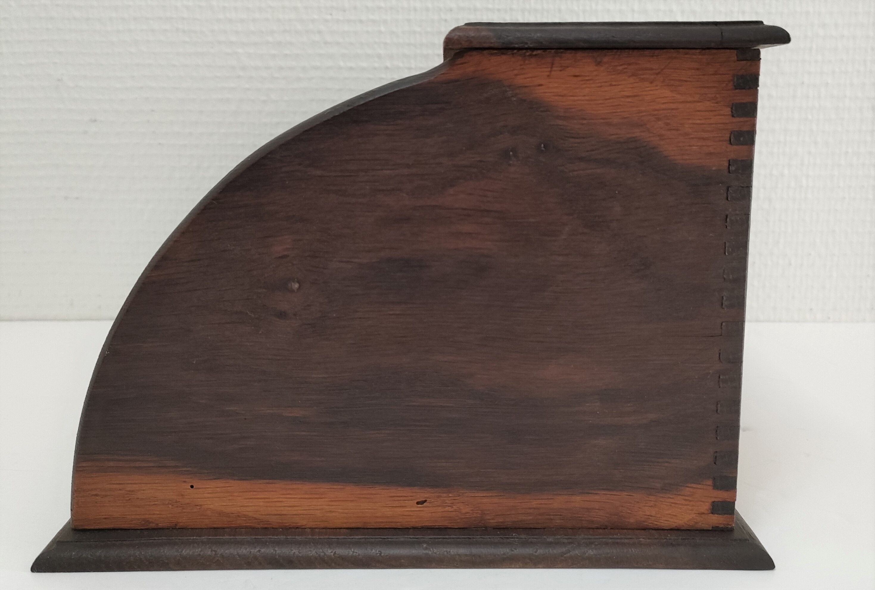 Solid wood writing with vintage curtain