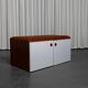 Vintage bench storage unit