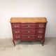 Vintage cherry wood commode refurbished
