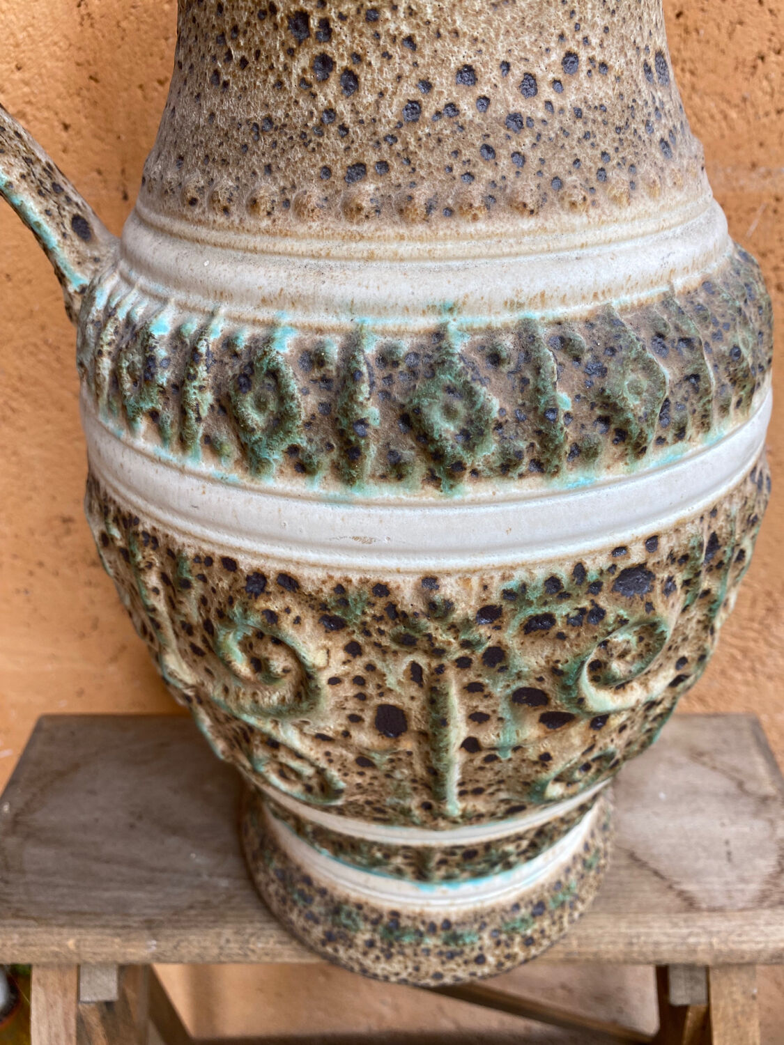 Old terracotta jar