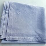 Nappe bleue en toile lin/coton 1m70 x 3m25