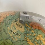 J.Forest vintage glass globe 1950 world map - 37 cm