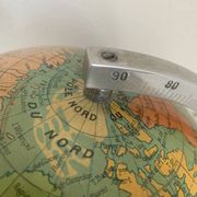 J.Forest vintage glass globe 1950 world map - 37 cm