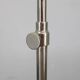 1930s Czechoslovak Art Deco chrome floor lamp with milk glass globe and table