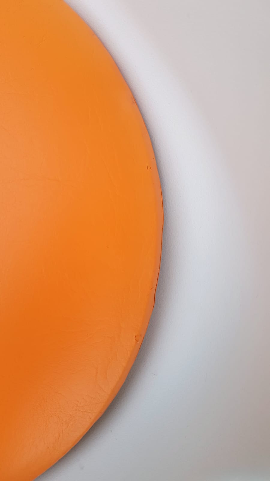 Chaise pivotante vintage pied tulipe orange