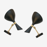 Pair of nordic wall lamps