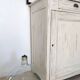 Large confiturier/Low bonnetière vintage artisan 1940 solid wood