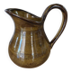 Jug / Pitcher in Saint-Clément earthenware with amber & honey glaze vintage