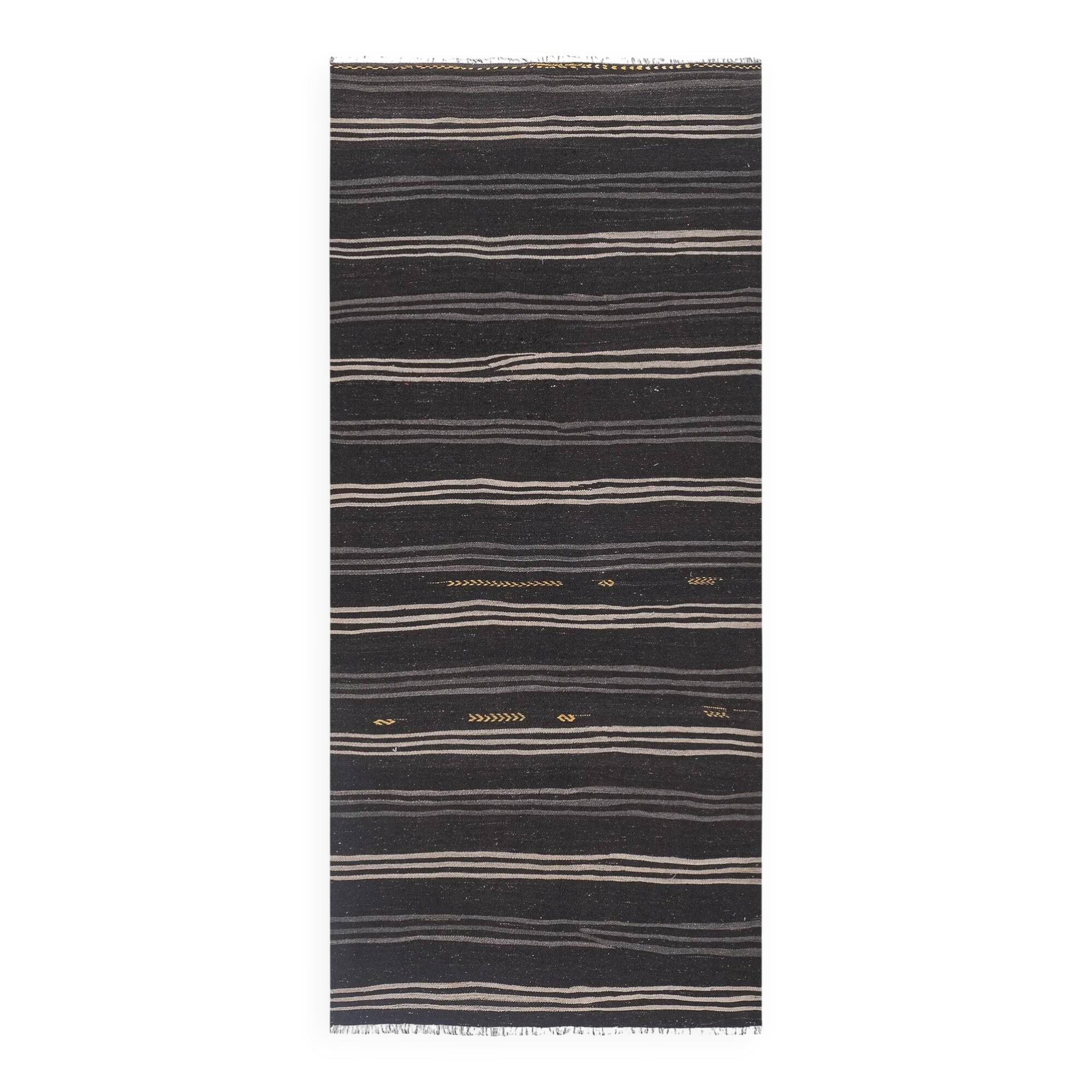 Vintage Turkish kilim, handwoven, 165x356 cm.