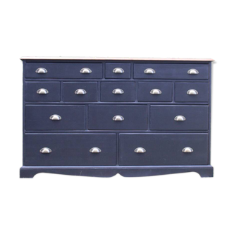 Buffet apothicaire 13 tiroirs – Style vintage industriel