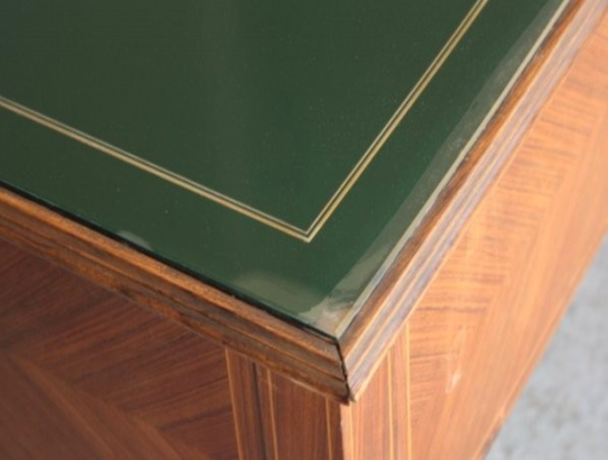 Plated style Louis XVI mahogany desk