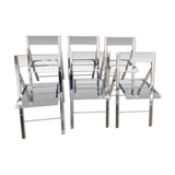 Vintage plexiglass folding chairs