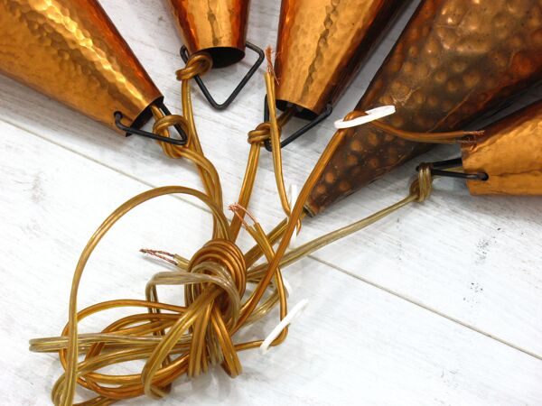 Suspensions coniques par ES Horn Aalestrup, 1970, ensemble (5)