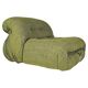 Green linen Soriana chaise longue, Afra & Tobia Scarpa, Cassina, 1970