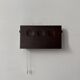 Vintage adjustable wall light, brown painted metal, Denmark, 1970