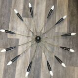 Plafonnier style années 1950/lampe Sputnik, 12 lumières