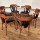 6 Chaises de bistrot en bois courbé DLG Baumann Thonet Fischel