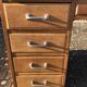 Solid oak office two caissons