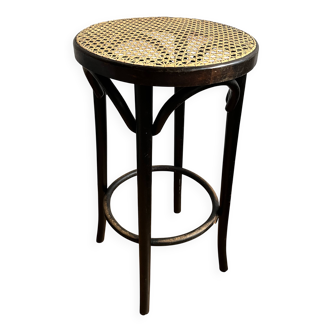 Tabouret haut cannage
