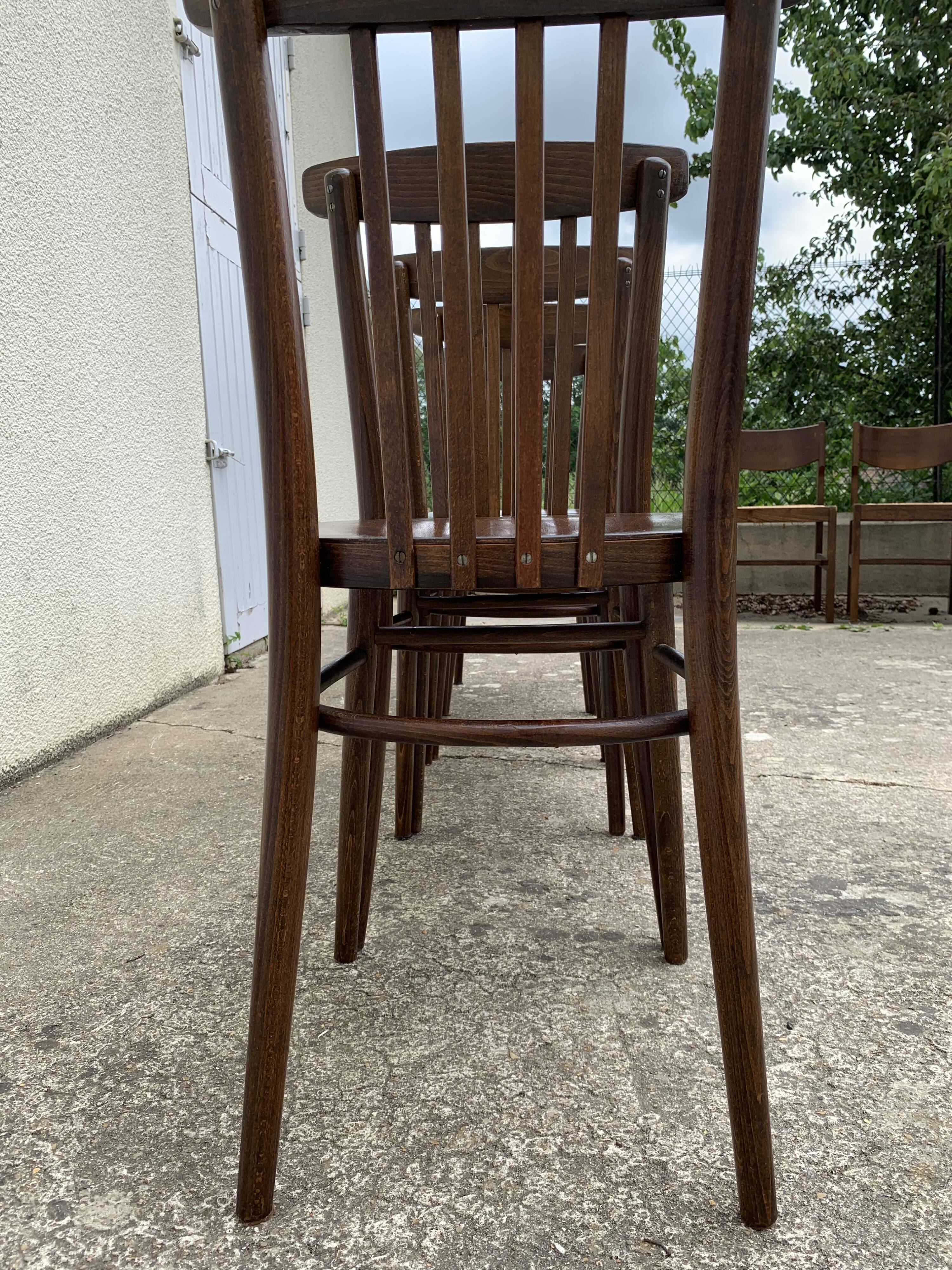 Bistro chairs 1950 made in Czechoslovakia