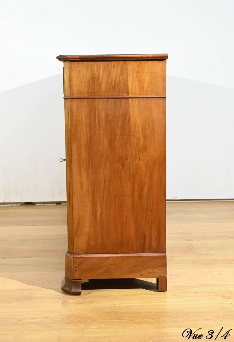 3-door walnut sideboard, late 19th century