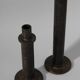 Pair Of Brutalist Massive Iron Candle Holder, 1970s
