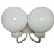 Two-armed wall lamp from Elmet Zabrze, 1970s