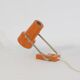 Orange and chrome wall or table spot lamp, bedside, 1960