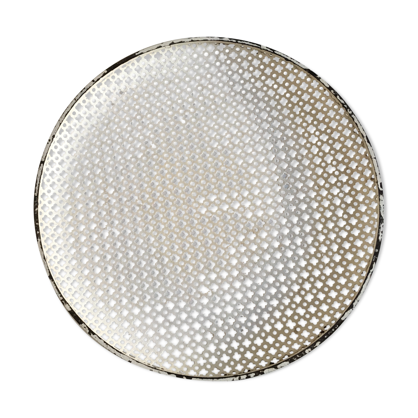 Matégot tray in perforated iron