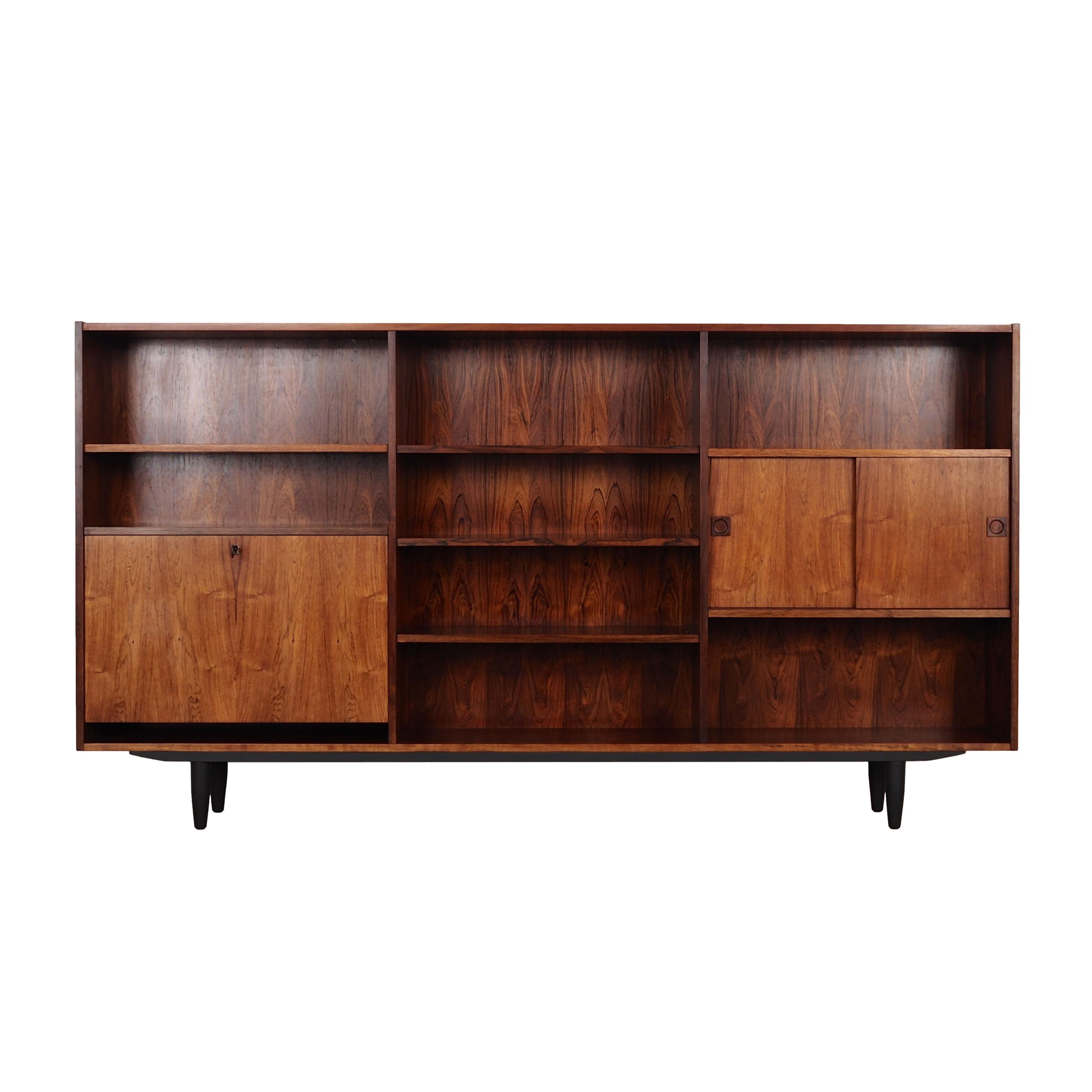 Rosewood bookcase, Danish design, 1970s, production: Farsø Møbelfabrik