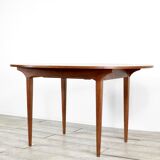 Midcentury oblong teak extending table
