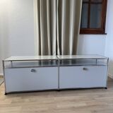 USM Haller TV cabinet in Light Grey