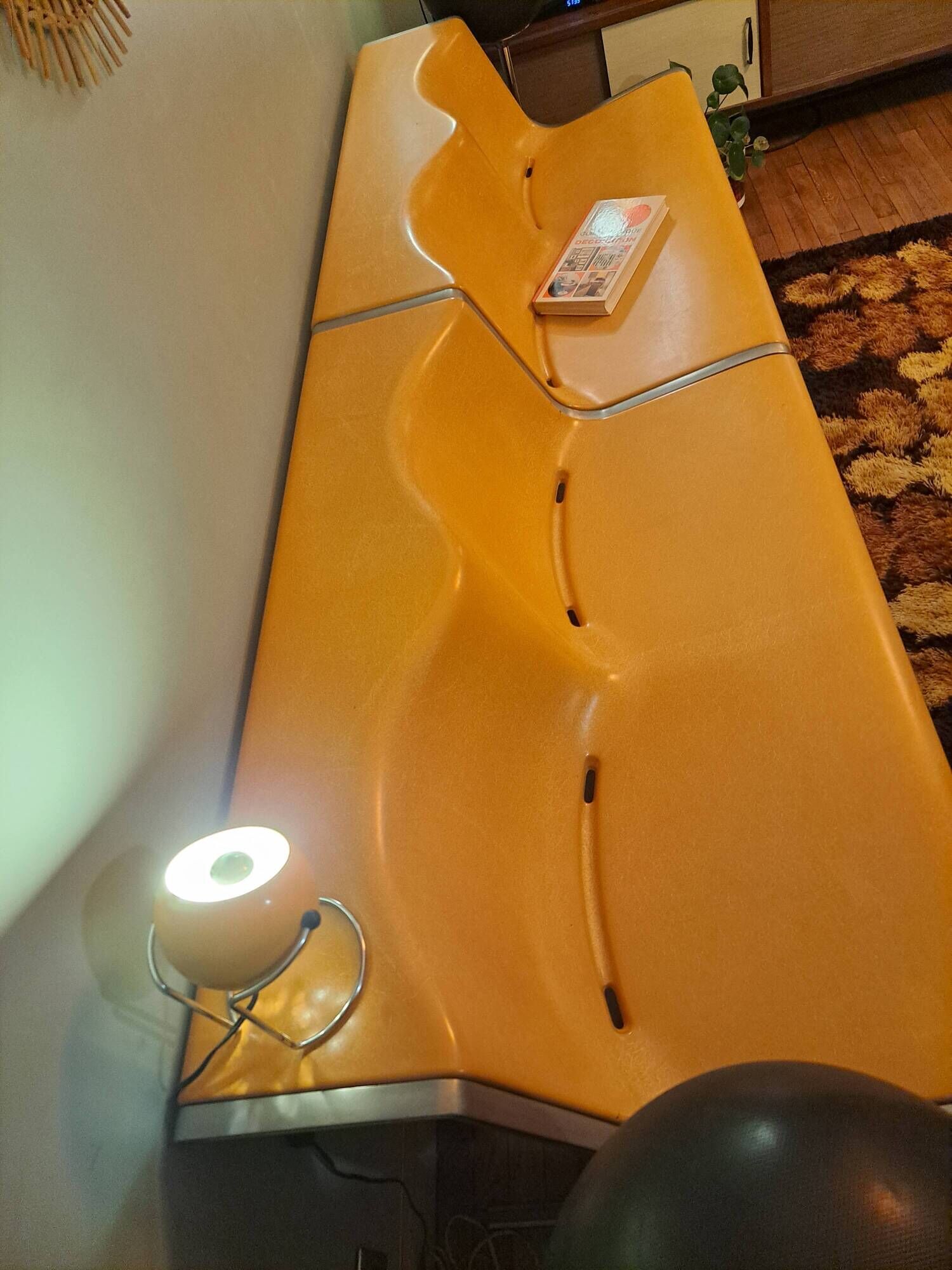 Friso Kramer 4-seater bench for Wilkhahan 60-70's
