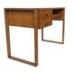 Vintage compact desk pinewood 70s design with wooden joints