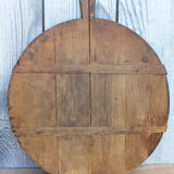 Old cutting board 59 x 49 cm round