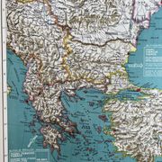 Old map Eastern Mediterranean — Trade flows 1946 | Greece,