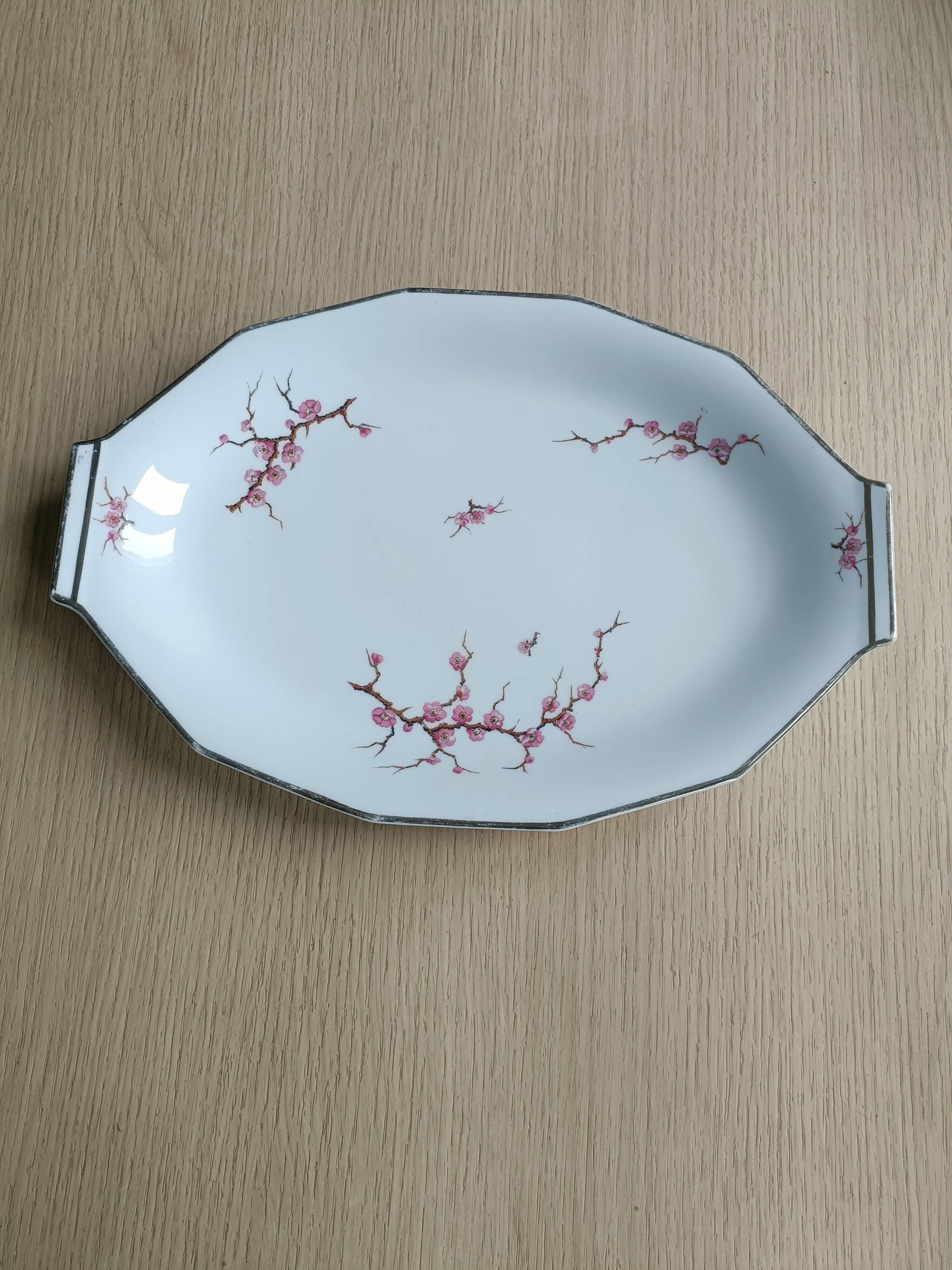 Vintage Limoges porcelain presentation dish