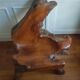 Exotic wood armchair