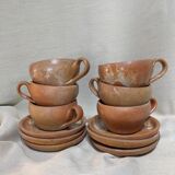 Speckled stoneware coffee service
