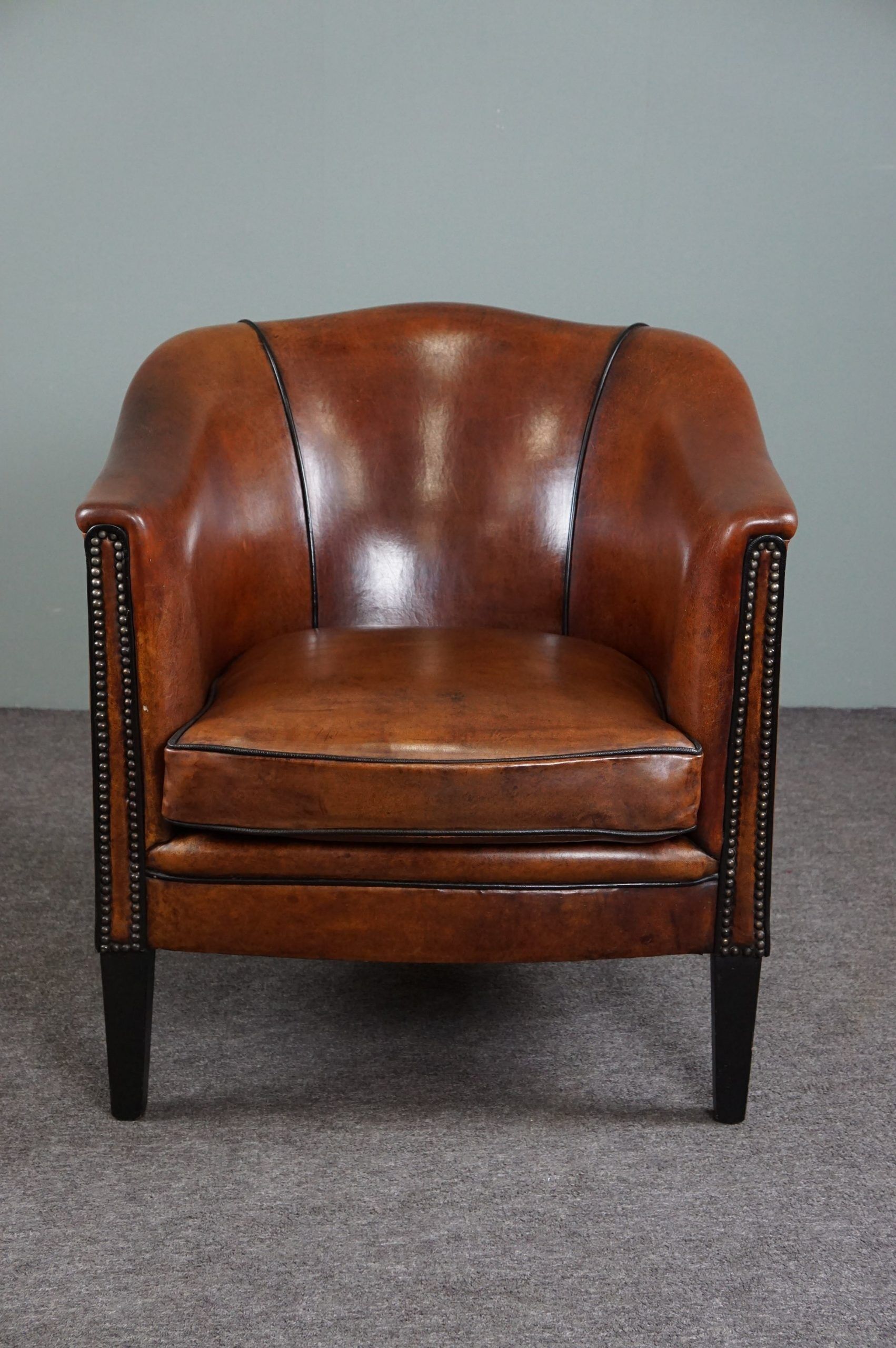 Club armchair in sheepskin